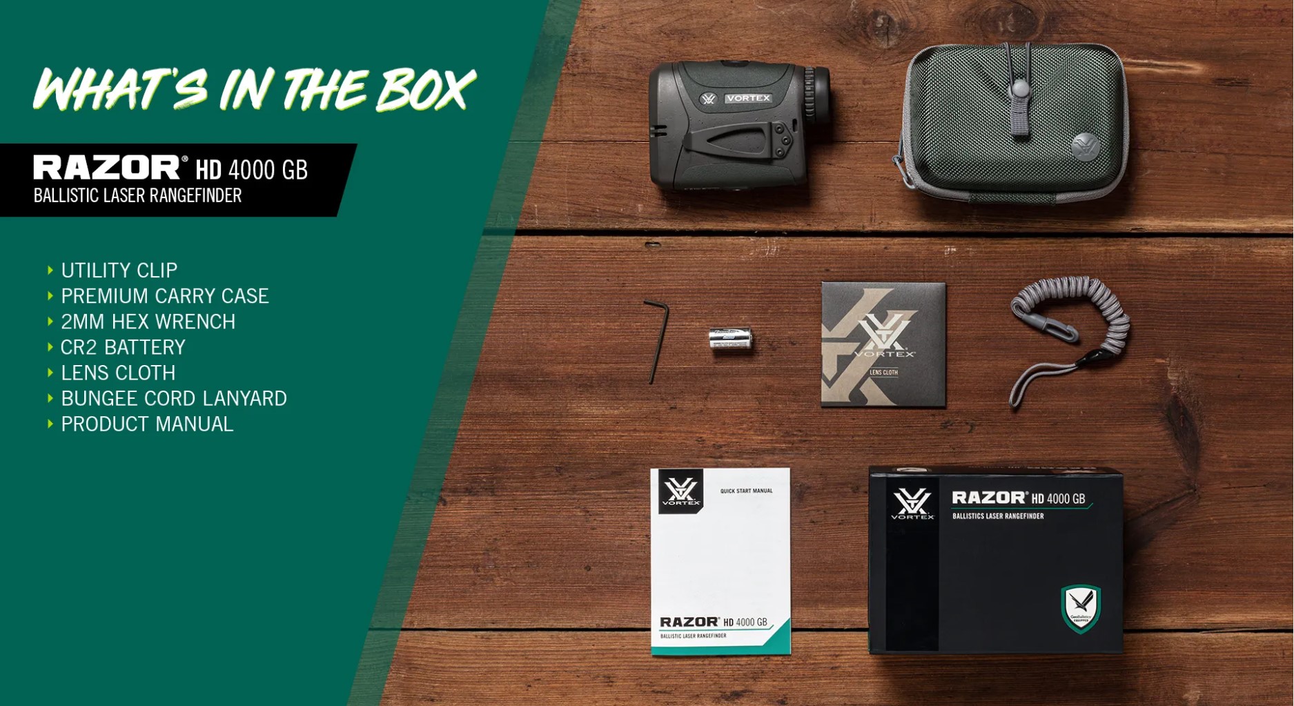 VORTEX Razor HD 4000 GB Laser Rangefinder